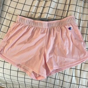 Light pink Champion shorts